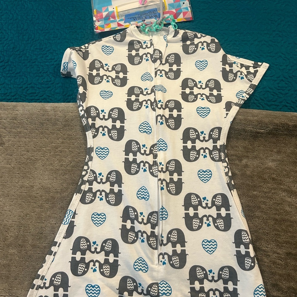 zipadee-zip transition swaddle sleeper w/snuggle strap, NWT, x-small 3-6 months